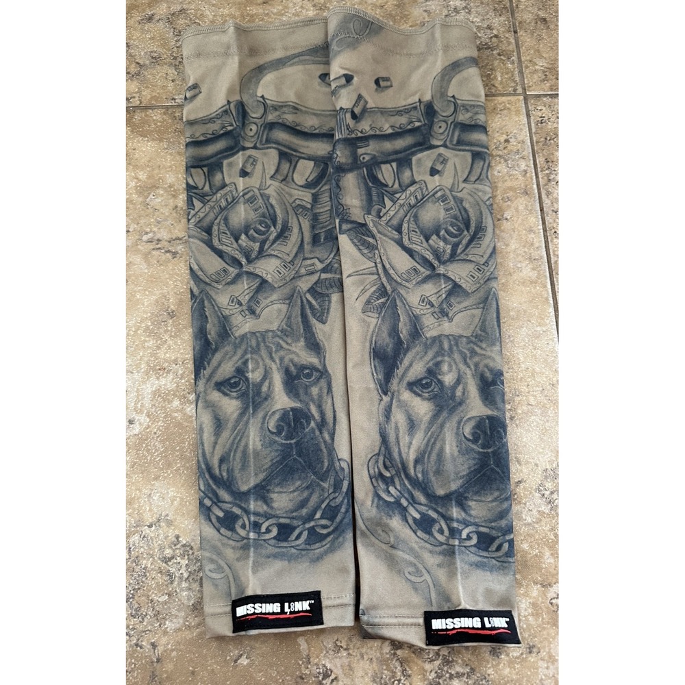 Missing Link SPF 50 Gun N Money  ArmPro Tattoo Compression Sleeves - APBK